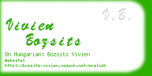 vivien bozsits business card